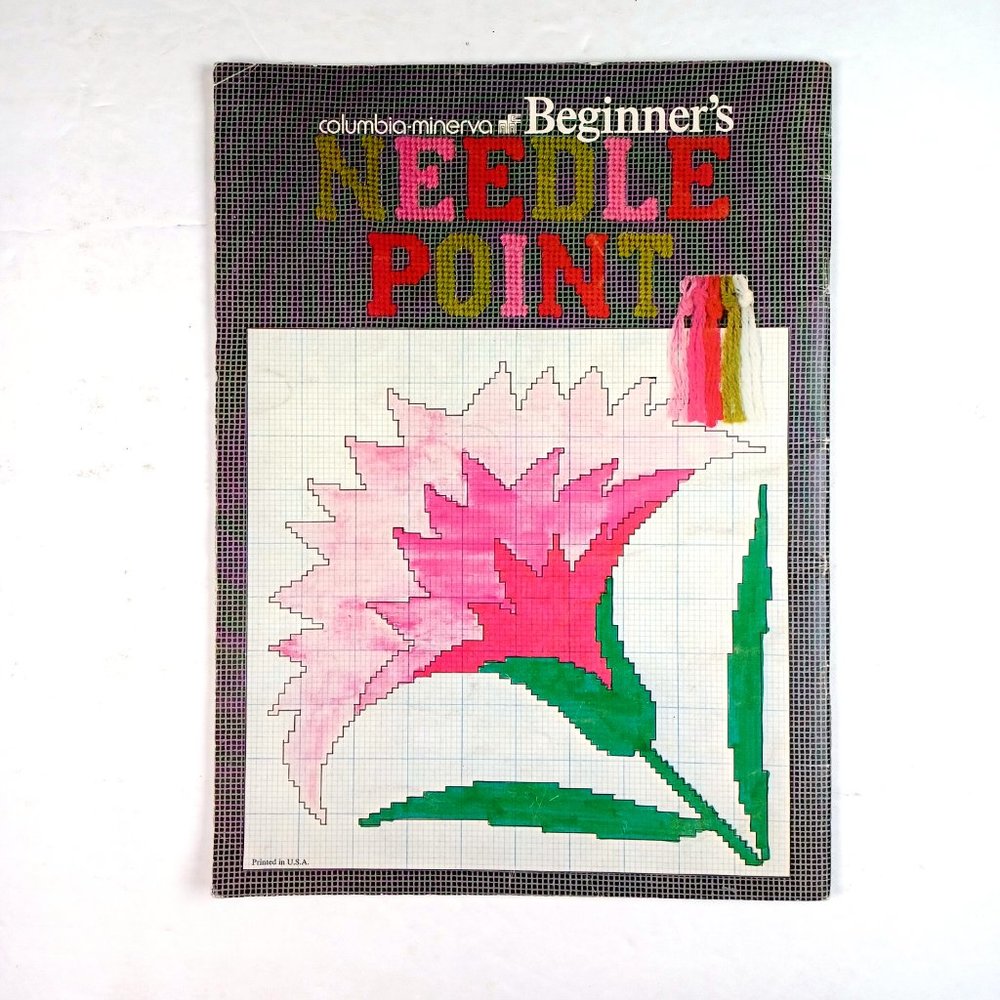 Beginner's Needlepoint Margaret Boyles Columbia Minerva Book 207 36 Pages 1972 - Picture 2 of 16